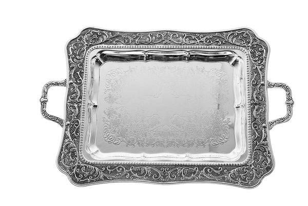 Tray with Handles - Silver Plated