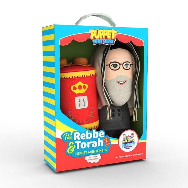 Mitzvah Kinder: The Rebbe & Torah Puppet Mentchees Set