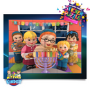 Mizvah Kinder: Sticker Puzzle - Chanukah Menorah