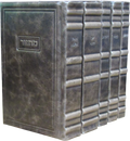Hebrew Machzor with Artscroll Interlinear Rosh Hashanah & Yom Kippur 5 Volume Set - Antique Leather