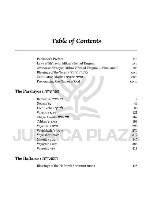 Sh'nayim Mikra V'Echad Targum