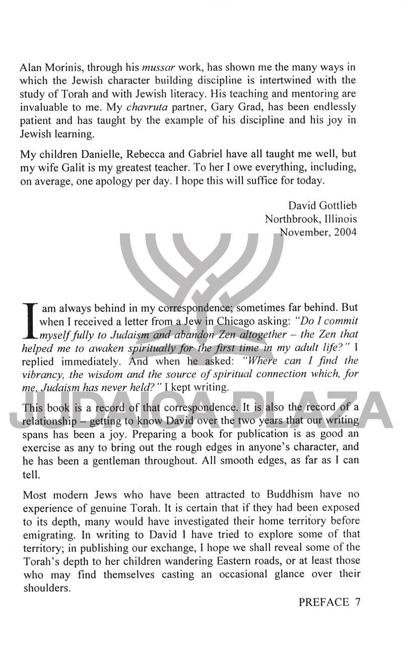 Letters to a Buddhist Jew