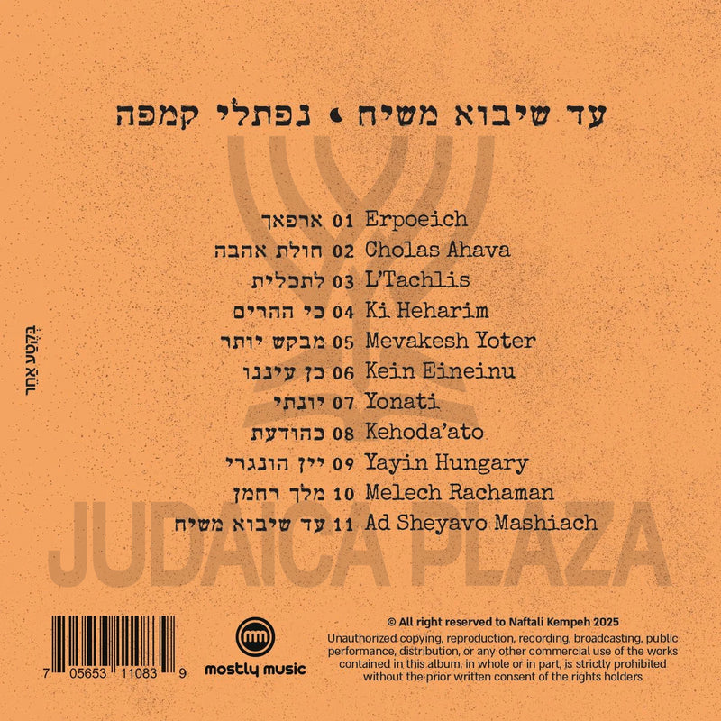 Naftali Kempeh - Ad Sheyavo Mashiach (USB)