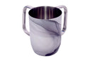 Wash Cup: Stainless Steel Enamel - Marble Design