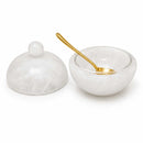 BT Shalom Collection: Resin Honey Dish - Snow Drift