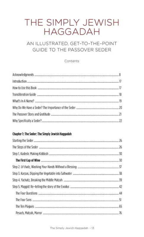 The Simply Jewish Haggadah: An Illustrated, Get-To-The-Point Guide For The Passover Seder