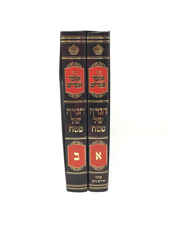 Haggadah Otzar Efraim 2 Volume Set - הגדה של פסח אוצר אפרים 2 כרכים