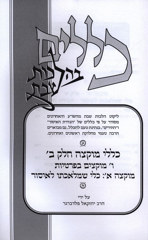 Klalim B'Halachos Shabbos Muktzeh Volume 2 - כללים בהלכות שבת מוקצה חלק ב