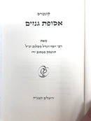 Asufas Genazim Igros Reshimos Pirkei Toldah - אסופת גנזים רבי יוסף זונדל מסלנט