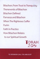 R' Ephraim Wachsman: Faith at Work, Building a Life of Bitachon [Series of 8 Shiurim] (USB)