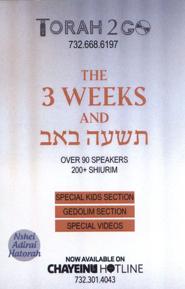 The 3 Weeks and Tisha B'Av (USB)