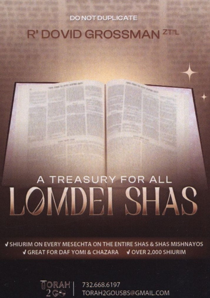 Torah 2 Go: A Treasury For All Lomdei Shas
