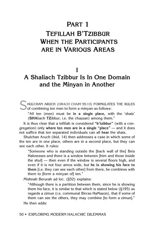 Exploring Modern Halachic Dilemmas - Volume 1