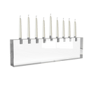 Acrylic Creations: Acrylic Menorah - Clear