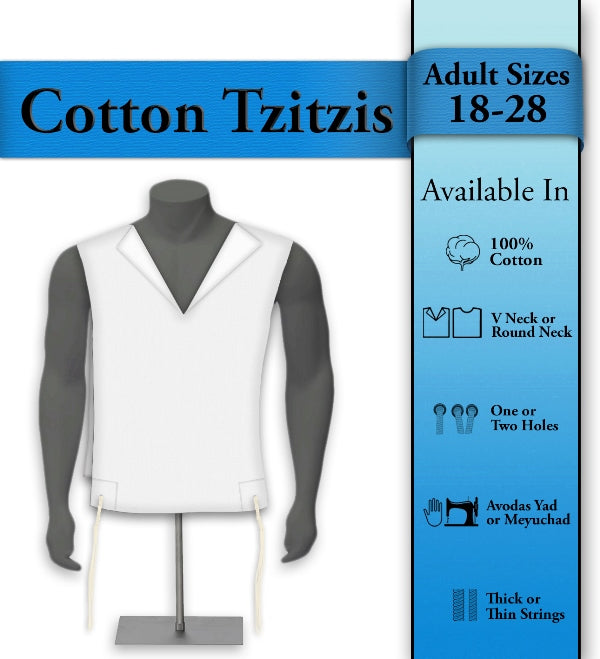 Cotton Tzitzis - Adult Size