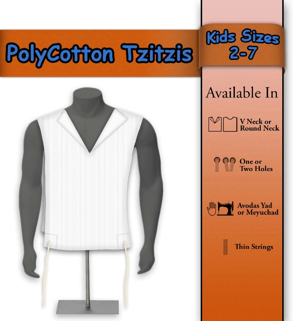 Poly Cotton Tzitzis - Kids Size