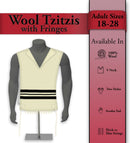 Wool Tzitzis With Fringes