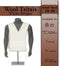 White Stripes Wool Tzitzis - Adult Size
