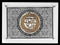 Challah Board: Glass With Gold And Silver Plated Shabbos Kodesh Design