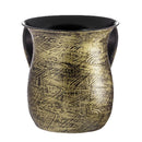 Wash Cup: Powder Coated Steel - Rubbed Brass Texture
