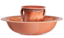 Wash Cup & Bowl: Peach Lace Border
