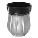 Wash Cup: Powder Coated Steel Two Tone Silver