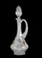Wine/Whiskey Decanter: Crystal With Handle & Silver Grape Design