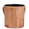 Wash Cup: Powder Coated Steel: Wood Texture