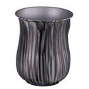 Wash Cup: Stainless Steel Grey And White