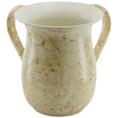 Wash Cup: Stainless Steel Marbe Design Ivory