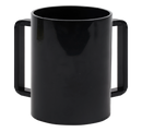 Wash Cup: Lucite Black - Black Handles