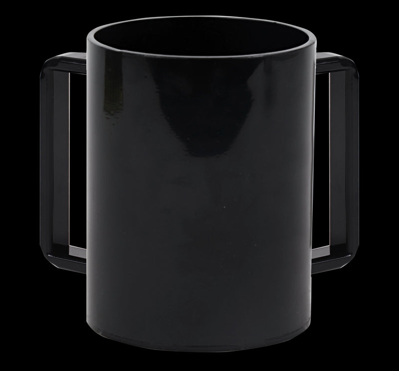 Wash Cup: Lucite Black - Black Handles