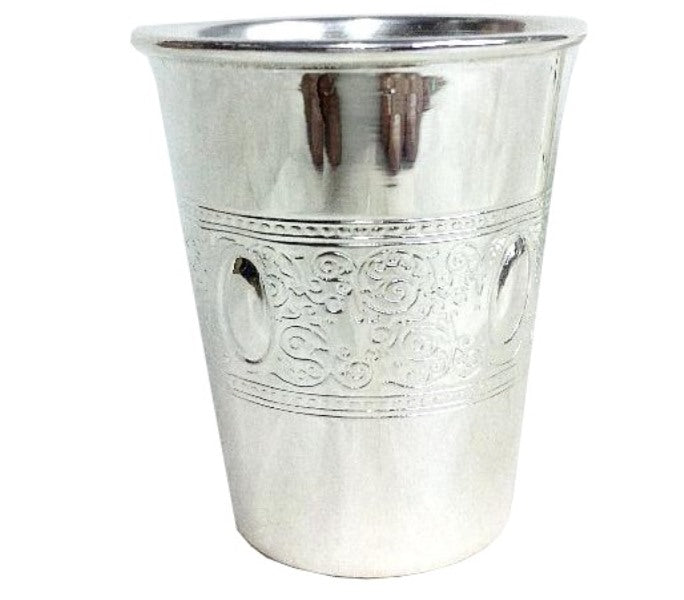 Kiddush Cup: Silver Plated Belt Design