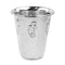 Kiddush Cup: Stainless Steel Dotted Hagefen Design