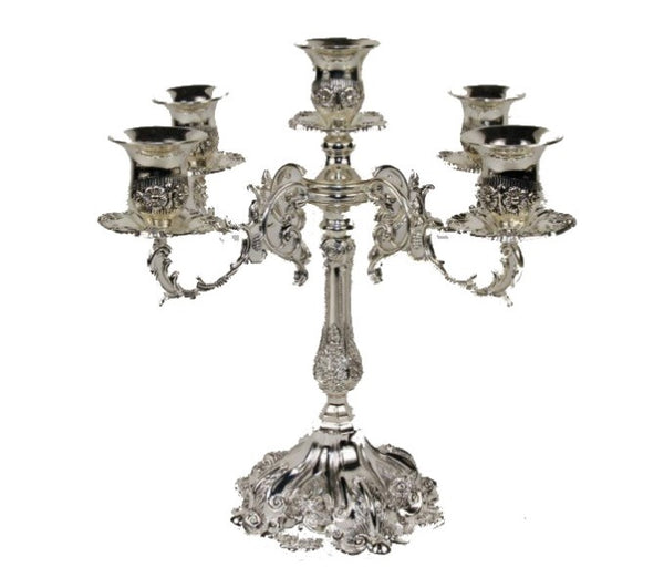 Candelabra: 5 Branch - Silver Plated