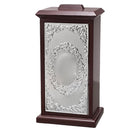 Tzedakah Box: Wood & Silver Plated