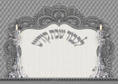 Challah Board: Glass Silver Shabbos Design