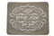 Challah Cover: Suede With Silver Lekovod Shabbos & Rope Design