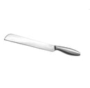 Challah Knife: Non-Serrated Stainless Steel - Matte Silver Handle