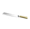 Challah Knife: Non-Serrated Stainless Steel - Gold Handle