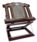 Siyum Hashas Shtender Silver With Clock