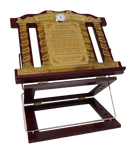 Siyum Hashas Shtender Gold With Clock