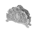 Napkin Holder: Silver Plated Matt Design
