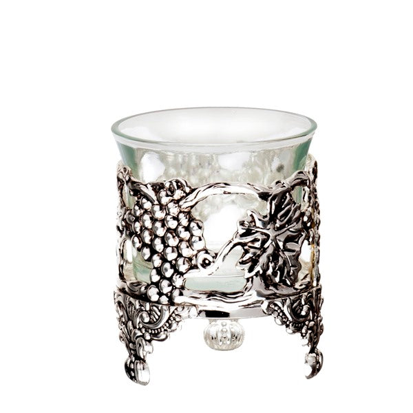 Salt Dish: Silver Plated Grape Design