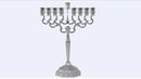 Chanukah Menorah: Silver Plated - 8.5"