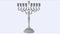 Chanukah Menorah: Silver Plated - 8.5"