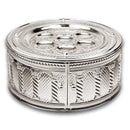 Seder Plate: 3 Tier With Sliding Doors Palace Design - 15"