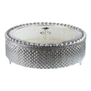 Matzah Holder: Silver Plated & Lucite Cover Wave Design