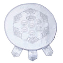 Matzah Cover - White Satin Large 3 Pocket