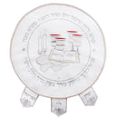 Matzah Cover Large: 3 Pockets 4 Cups & Haggadah Design - White
